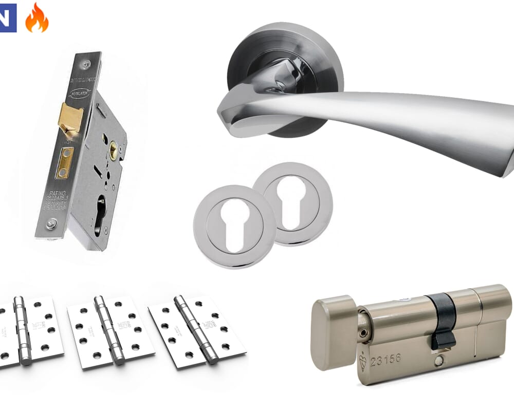 FD30 Fire Door Euro Sash Lock Pack