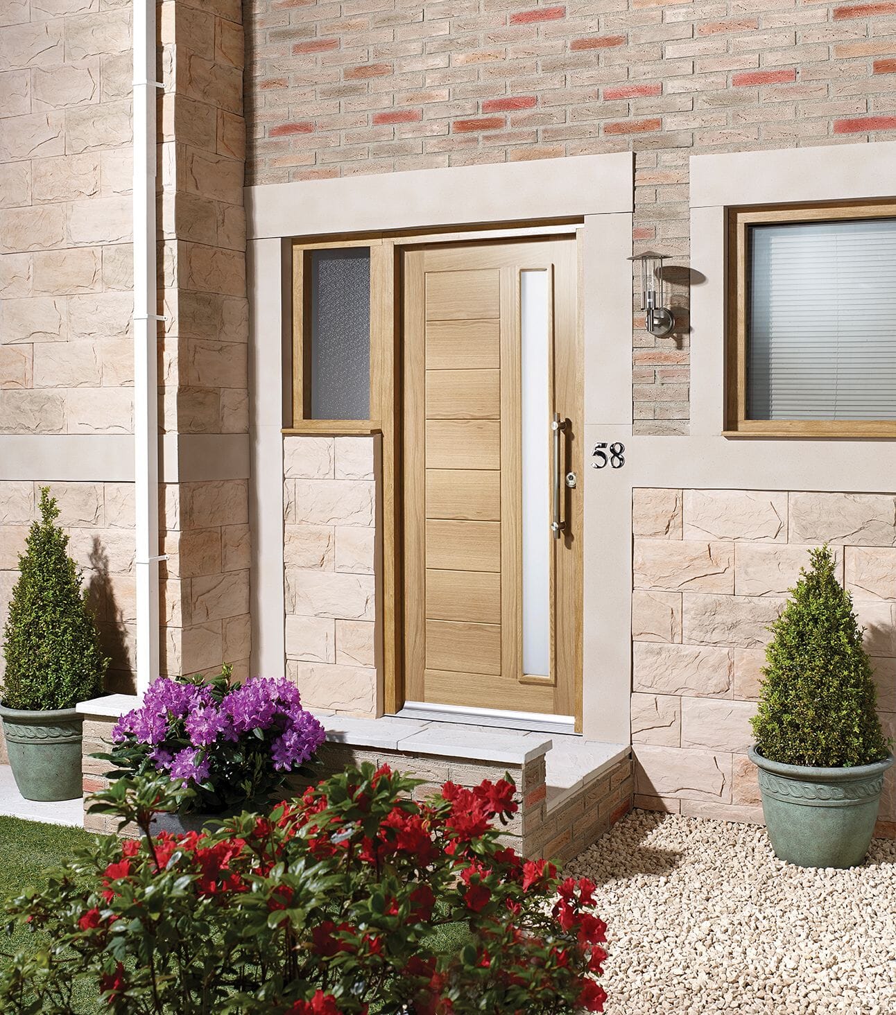 External Door Handles  Polished and Satin Stainless Steel External Door  Hardware Packs