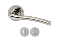 Morley Hardware with Privacy Lock (Polished Chrome/ Satin Nickel)