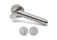 Ashbourne Hardware with Privacy Lock (Polished Nickel/ Satin Nickel)