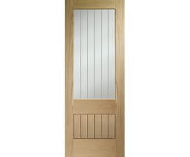 Suffolk 2XG Glazed Oak Internal Doorset