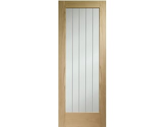 Suffolk P10 Glazed Oak - Prefinished Internal Doorset