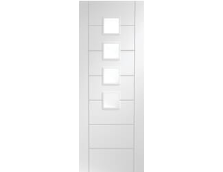 Palermo White 4 Light - Frosted Glass Internal Doorset