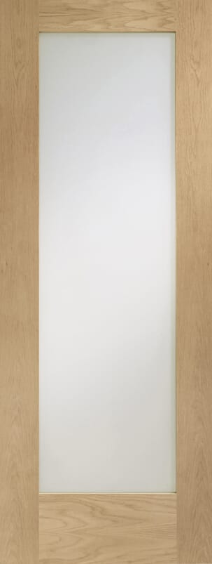 Pattern 10 Oak - Obscure Glass Prefinished Internal Door Set