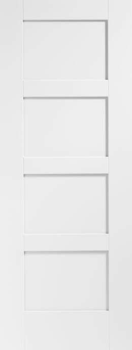 Shaker 4 Panel White Internal Door Set