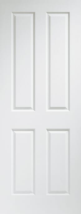 Victorian 4 Panel - White Moulded Internal Door Set