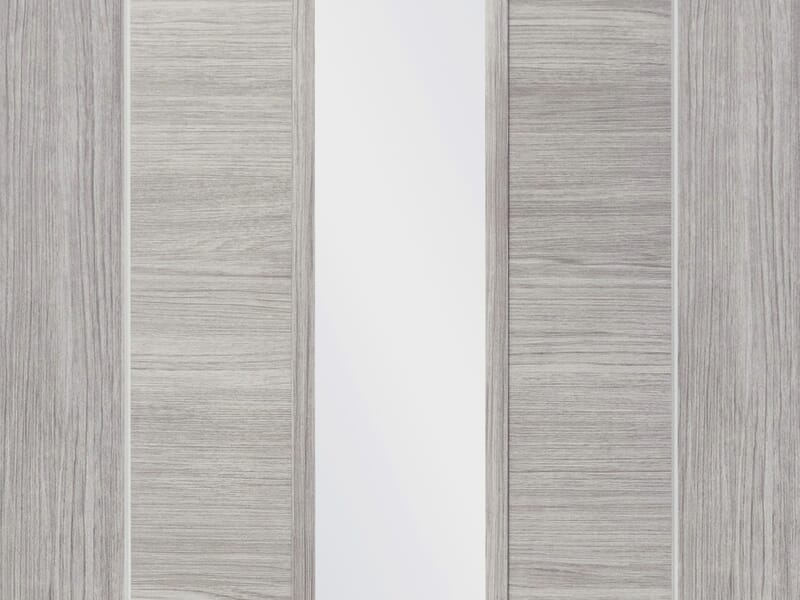 Forli White Grey Laminate - Clear Glass Internal Door Set Price Comparisons | Compare The Build
