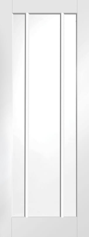 Worcester White - Clear Glass FD30 Fire Door Set