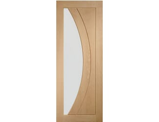 Salerno Oak - Clear Glass Internal Door Set