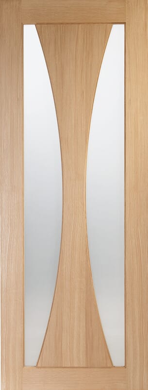 Verona Oak - Frosted Glass Internal Door Set