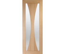 Verona Oak - Frosted Glass Internal Door Set