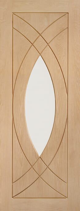 Treviso Oak - Clear Glass Internal Door Set