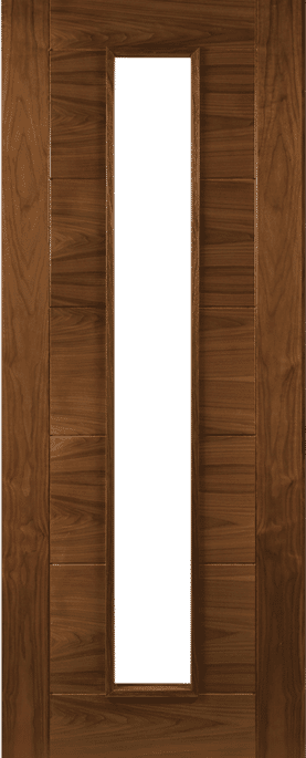 Seville Walnut 1L Prefinished FD30 Fire Door Set
