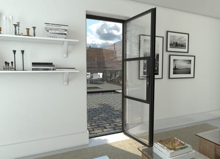 Climadoor Black Heritage Style Aluminium External Door Set