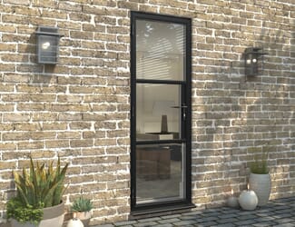 Climadoor Black Heritage Style Aluminium External Door Set