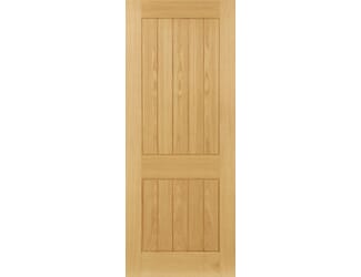 Ely 2P Oak Prefinished Internal Door Set
