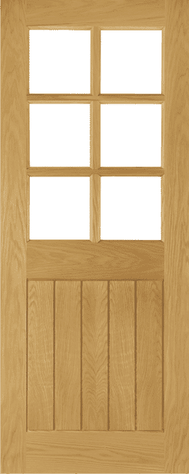 Ely Glazed Oak - Prefinished Internal Door Set