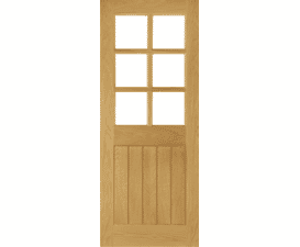 Ely Glazed Oak - Prefinished Internal Door Set