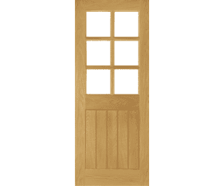 Ely Glazed Oak - Prefinished Internal Door Set