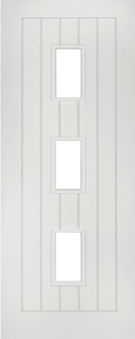 Ely White Glazed Internal Door Set