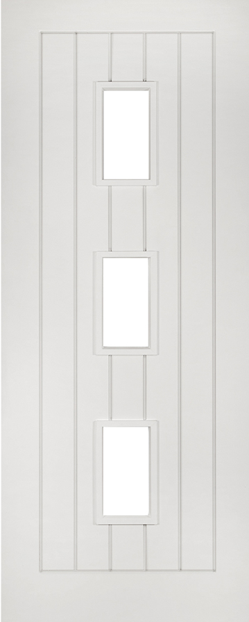 Ely White Glazed Fd30 Fire Door Set At Express Doors Direct