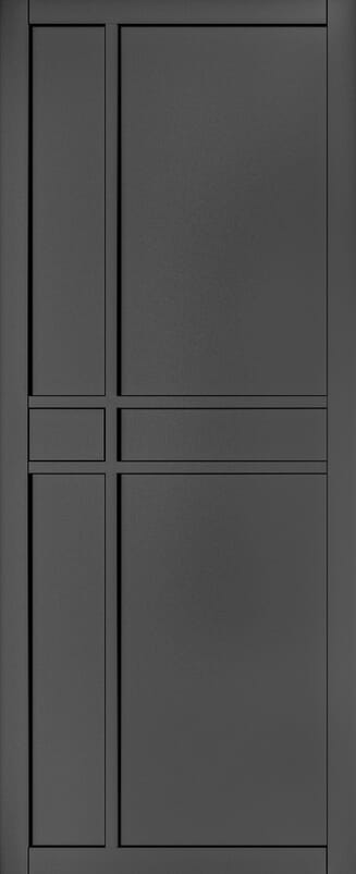 Dalston Black Prefinished Internal Door Set