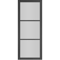 Camden Black Prefinished - Clear Glass Internal Door Set