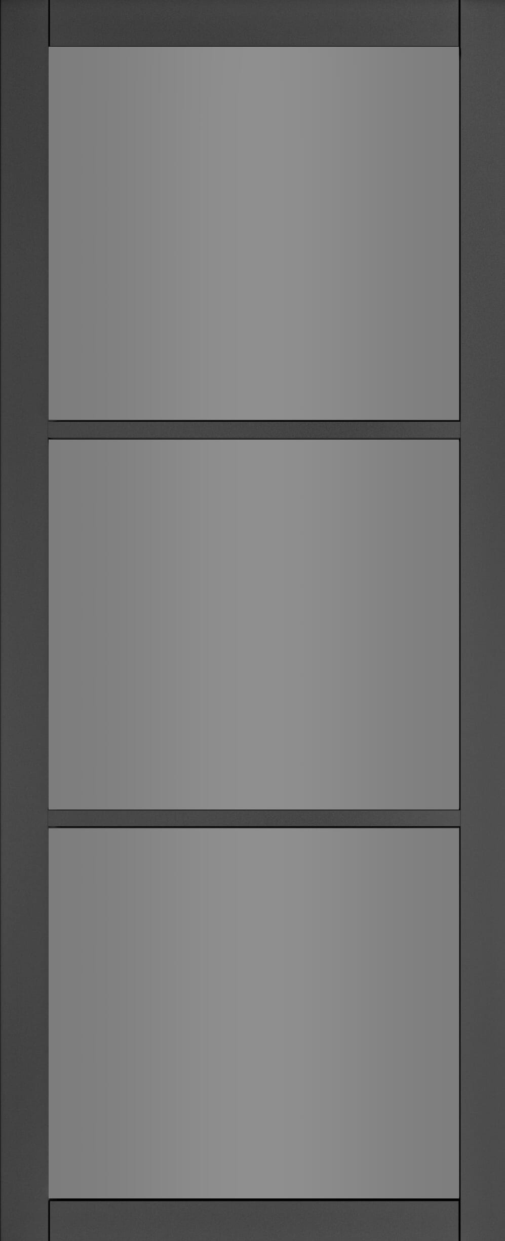 Camden Black Prefinished - Tinted Glass Internal Door Set