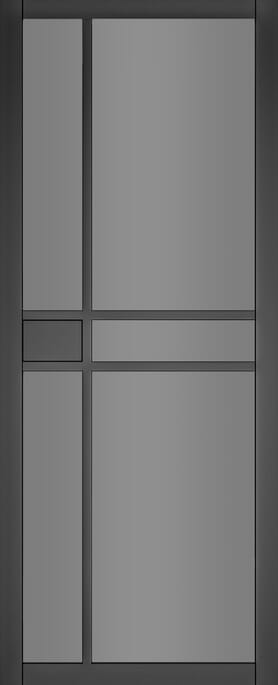Dalston Black Prefinished - Tinted Glass Internal Door Set Price Comparisons | Compare The Build