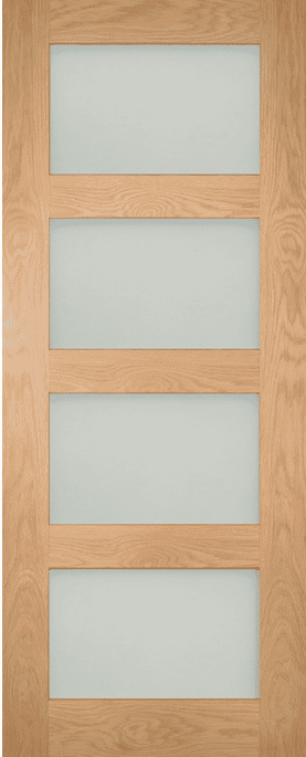 Coventry 4L Frosted Glazed Oak - Prefinished Internal Door Set Price Comparisons | Compare The Build