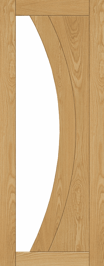 Ravello Oak Clear Glazed - Prefinished Internal Door Set