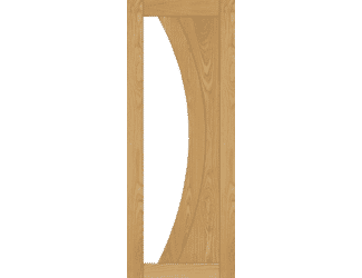 Ravello Oak Clear Glazed - Prefinished Internal Door Set