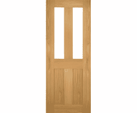 Eton Oak Clear Glazed Internal Door Set