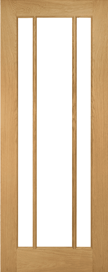 Norwich Oak Clear Glazed Internal Door Set