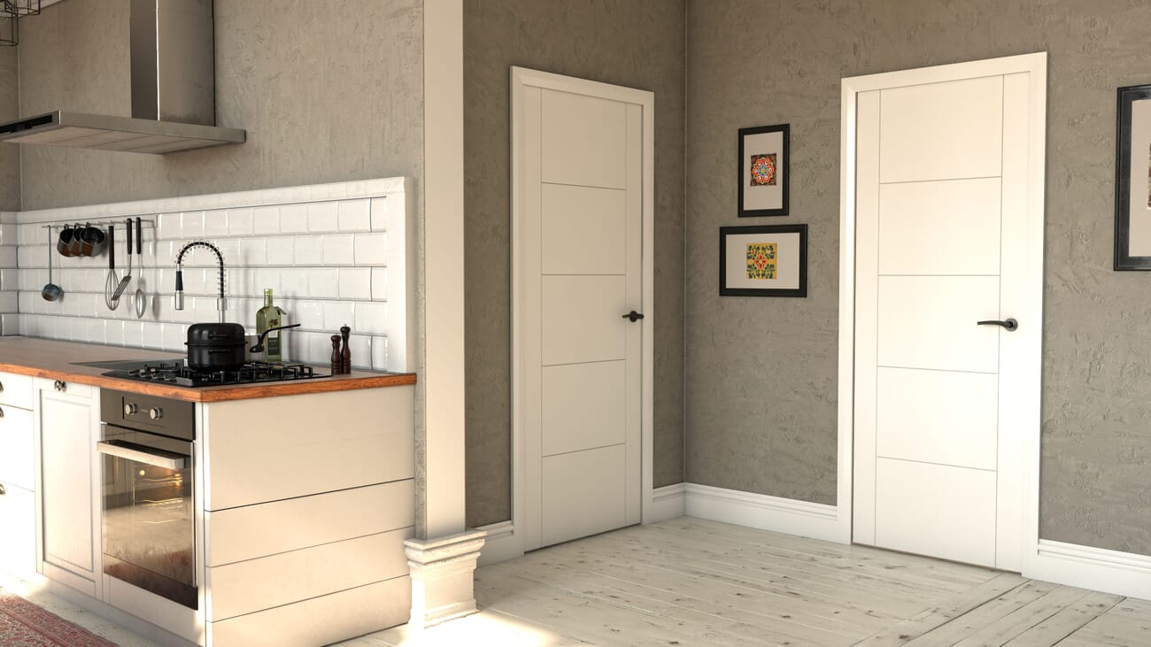 ISEO White - Prefinished Internal Door Set