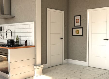 ISEO White - Prefinished Internal Door Set