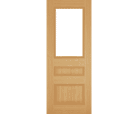 Windsor Oak Clear Glazed - Prefinished Internal Door Set