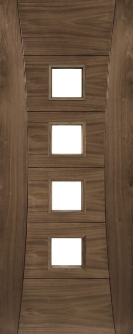 Pamplona Walnut 4L - Prefinished Internal Door Set