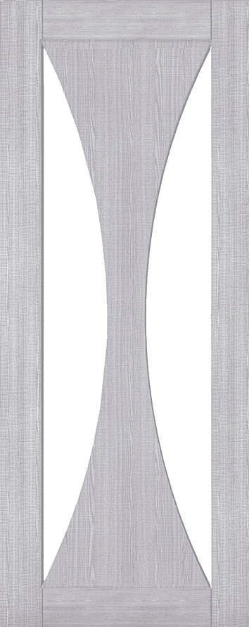 Sorrento Light Grey Ash Clear Glazed - Prefinished Internal Door Set