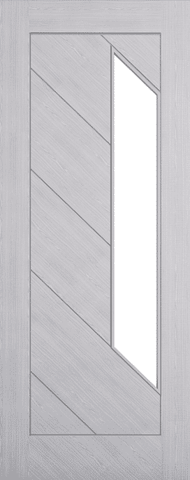 Torino Light Grey Ash Clear Glazed - Prefinished FD30 Fire Door Set Price Comparisons | Compare The Build