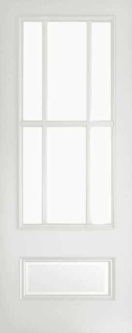 Canterbury Clear Glazed White Internal Door Set