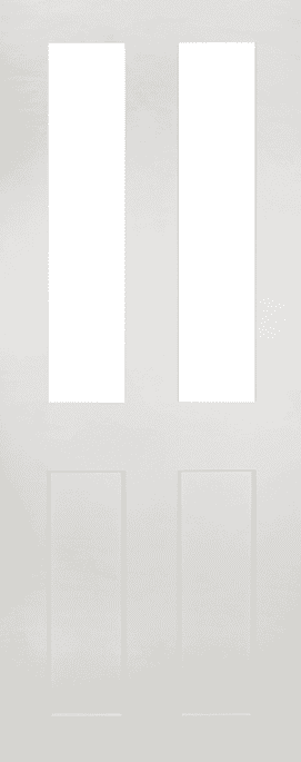 Eton Clear Glazed White Internal Door Set