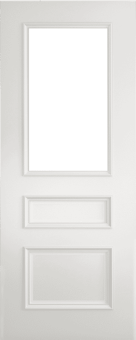 Windsor Clear Glazed White Internal Door Set