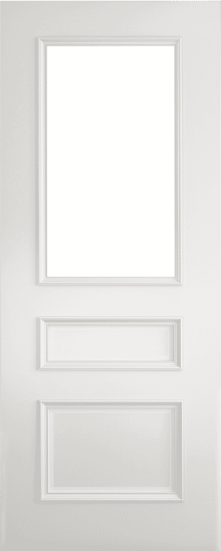 Windsor Clear Glazed White Internal Door Set