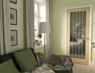 Mexicano Oak Pattern 10 Internal Door Set