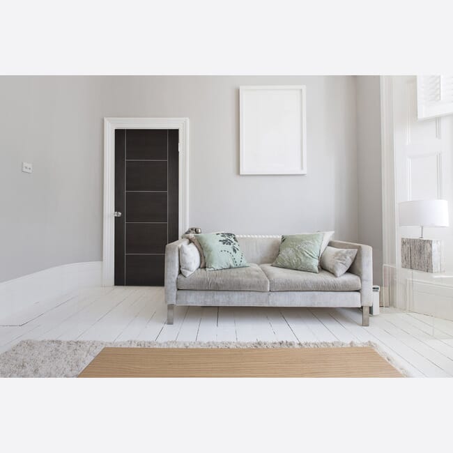Iseo Dark Grey Laminate - Prefinished Internal Door Set