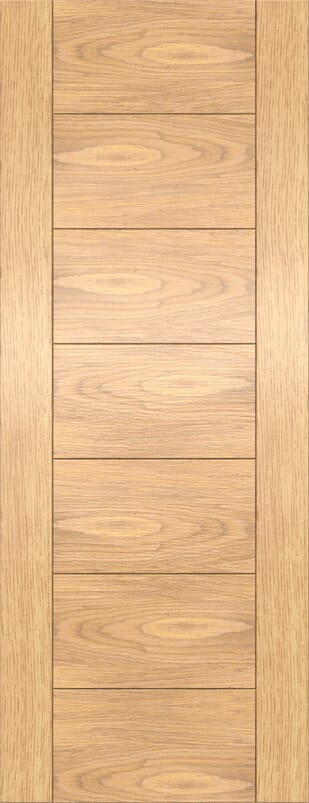 Modern 7 Panel Oak - Prefinished Internal Door Set