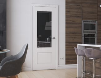 Grange Clear Glazed White - Prefinished Internal Door Set