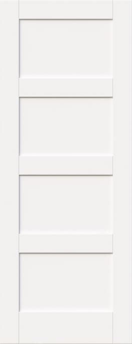 Shaker 4 Panel White Internal Door Set