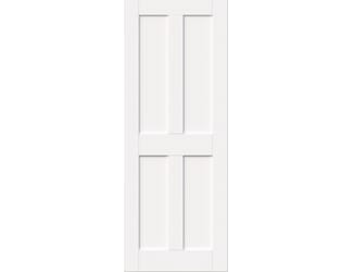 Victorian Shaker 4 Panel White - Prefinished Internal Door Set